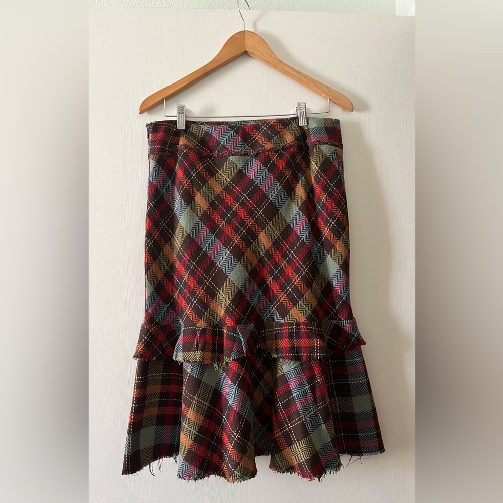 Anthropologie plaid skirt.